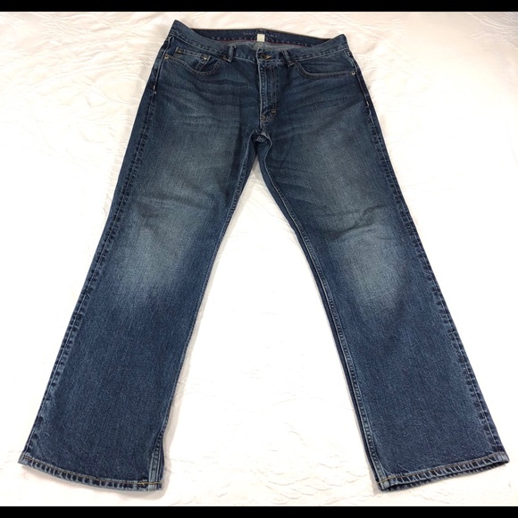BANANA REPUBLIC Men Jeans Straight 34-30 100% Cott - Picture 5 of 7